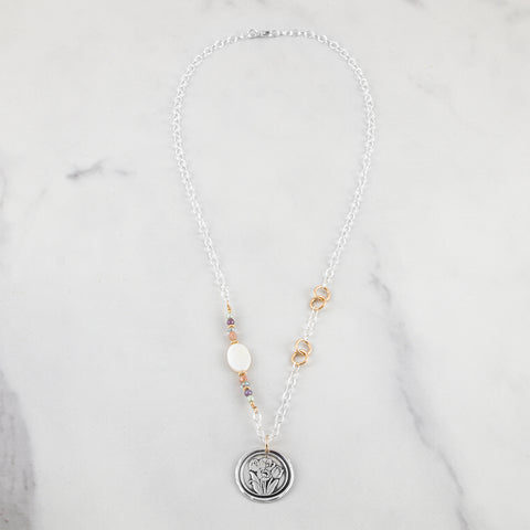 You Are Enough Round Necklace