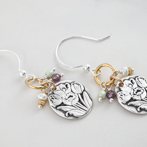 You Are Enough Round Earrings