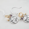 You Are Enough Round Earrings