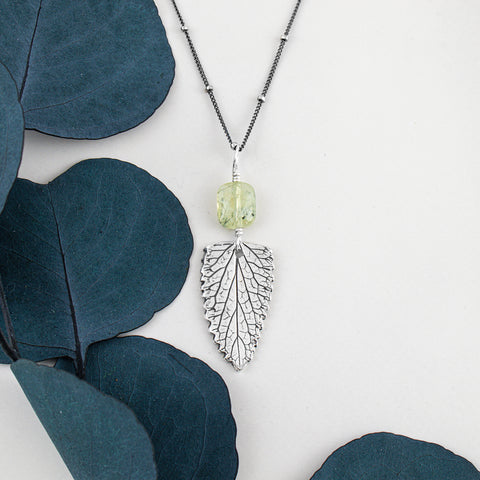 Prehnite Vine Necklace - Holly Lane