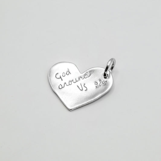 God Around Us Heart Pendant