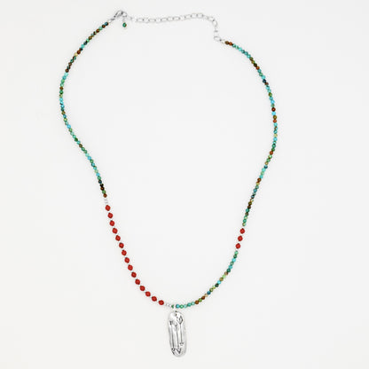Three Arrows Beaded Necklace