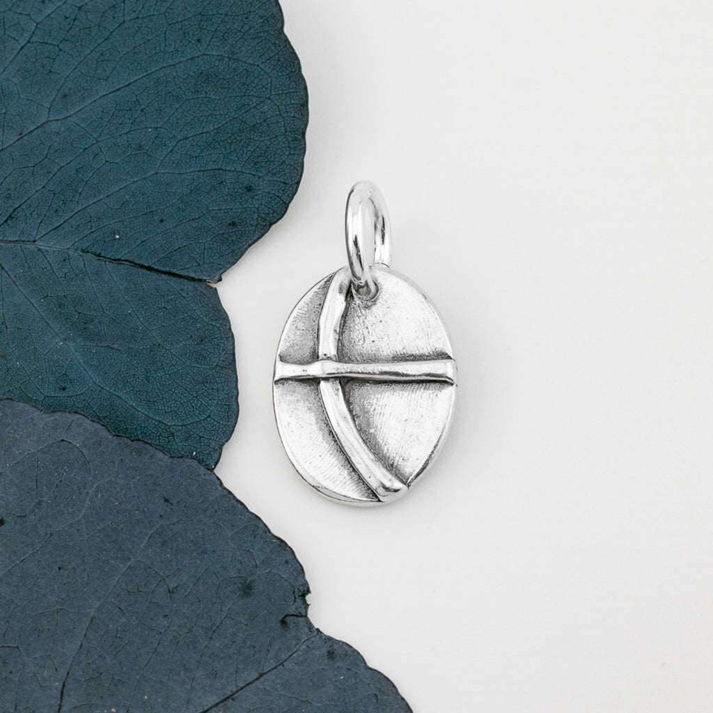 Carved Cross Charm