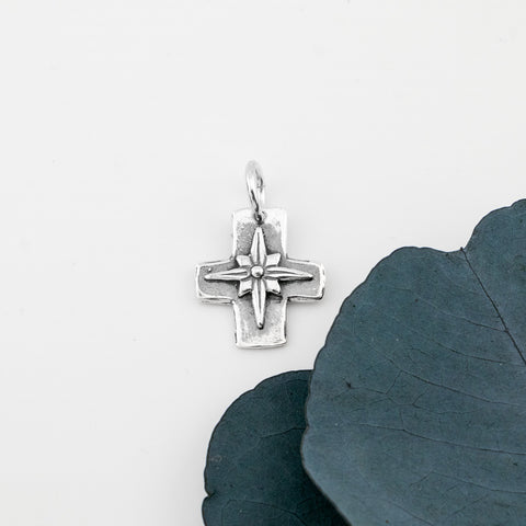 Compass Cross Charm - Holly Lane