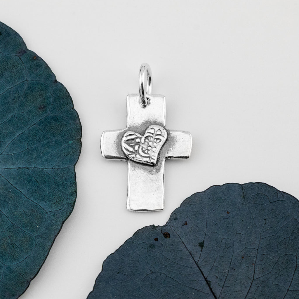 Heart for God Cross Pendant