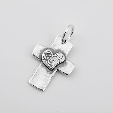 Heart for God Cross Pendant