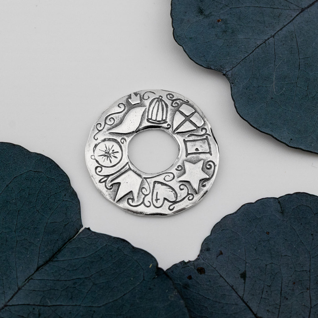 Pray without Ceasing Disc Pendant