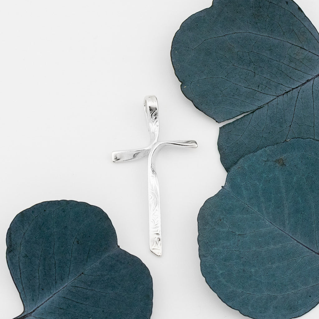 Ribbon Cross Pendant