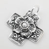 White Pearl Cross Pendant