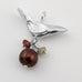 Garnet Bird Pendant