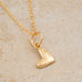 Little Heart for God Gold Charm - Holly Lane