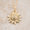 Sunflower Gold Pendant - Holly Lane