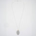 Simple Be Still Oval Necklace