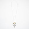 Pearl Patterned Cross Necklace