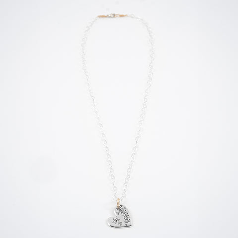 Simple I Thank My God Heart Necklace