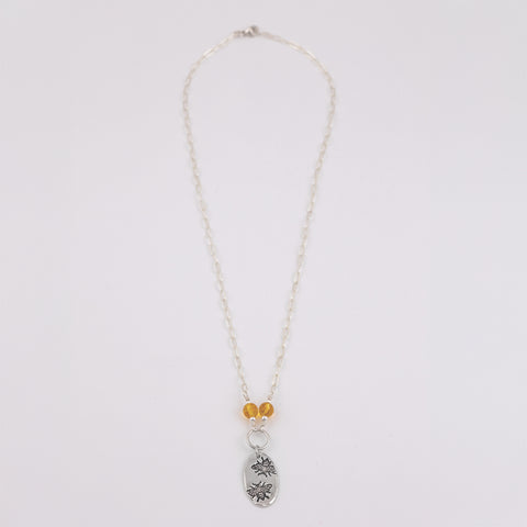 Citrine Bee Necklace