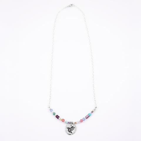 Beaded Hummingbird Necklace