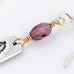 Amethyst Feather Earrings