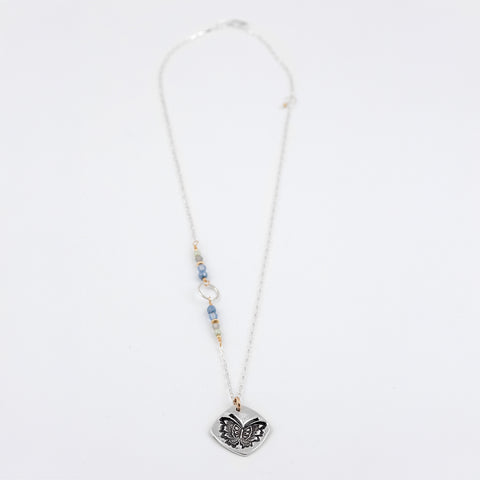 Periwinkle Butterfly Necklace