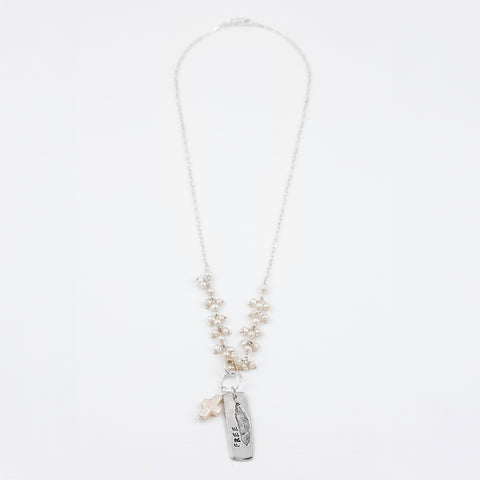 Pearl Cross Set Free Necklace