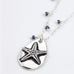 Blue Crystal Starfish Necklace