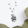 Blue Crystal Starfish Necklace