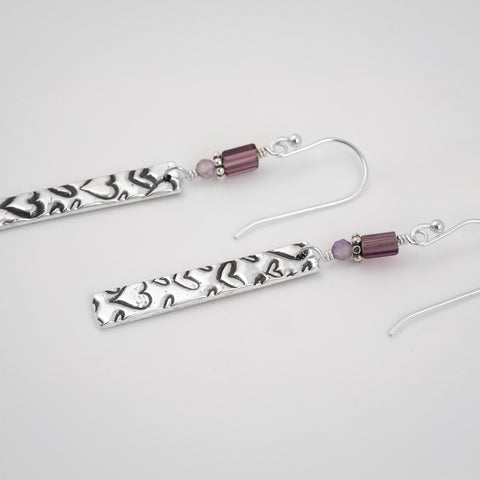 Long Hearts Earrings