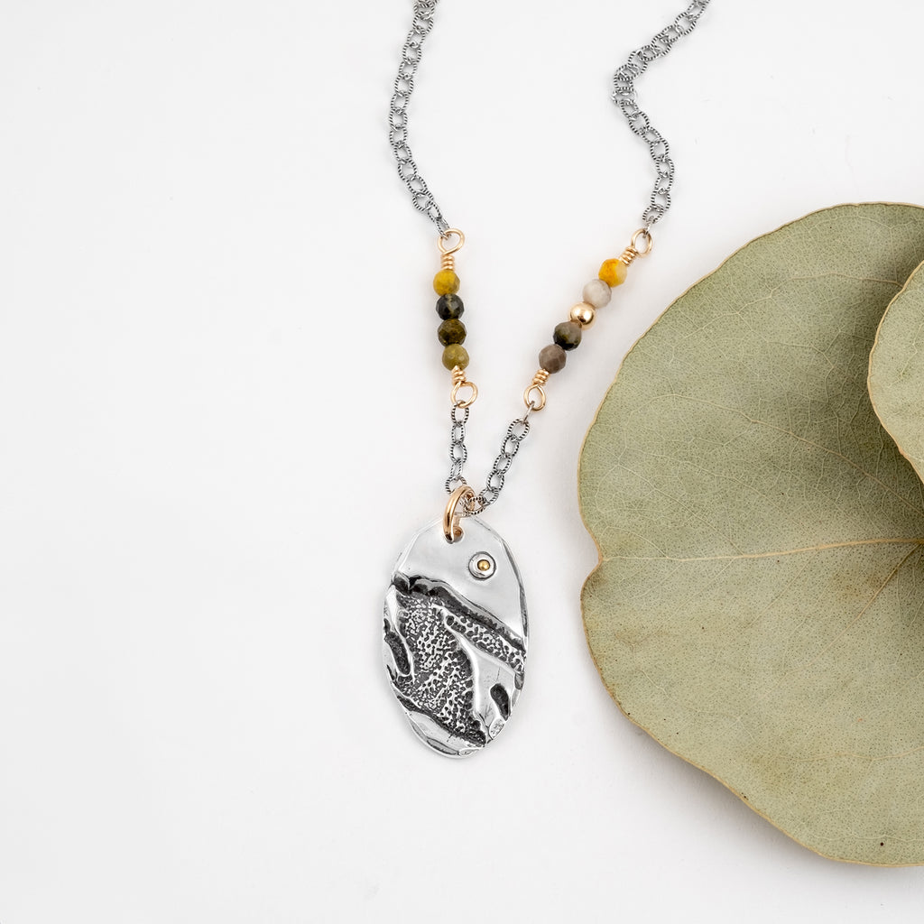 Mountain & Mustard Seed Necklace