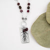 Garnet Evergreen Necklace