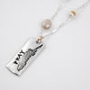 Feather Moonstone Necklace