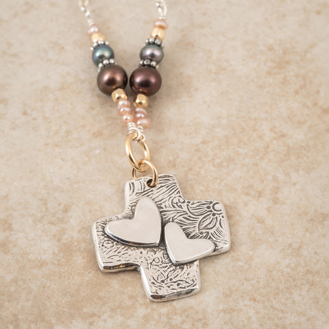 Pearl Cross My Beloved Necklace