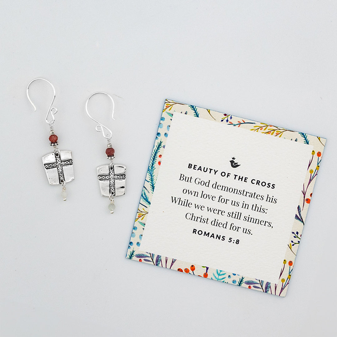 Beauty of the Cross Square Earrings