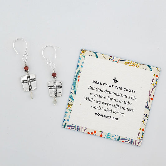 Beauty of the Cross Square Earrings