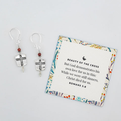 Beauty of the Cross Square Earrings
