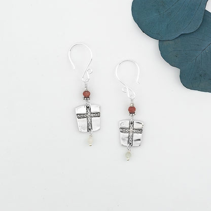Beauty of the Cross Square Earrings