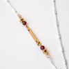 Garnet Beauty of the Cross Necklace