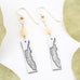 Opal Feather Earrings