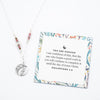 You Are Enough Tulip Necklace