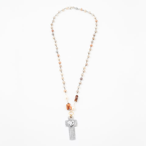 Heart for God Cross Necklace