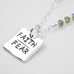 Crystal Faith Over Fear Necklace