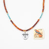 Beaded Rugged Cross Necklace