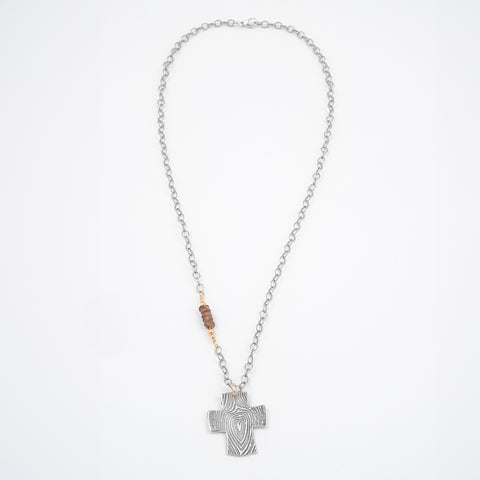 He is Able Cross Necklace