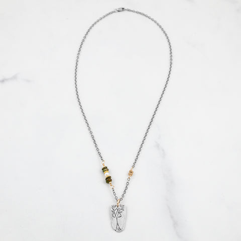 Jasper God Around Us Necklace