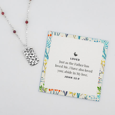 Tiny Hearts Loved Necklace