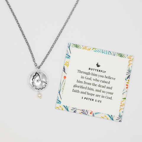 Concave Butterfly Necklace