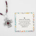 Garnet Beauty of the Cross Necklace