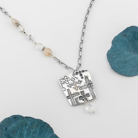 Beauty of the Cross Tablet Necklace