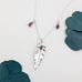 Garnet Feather Necklace