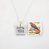 Square Faith Over Fear Necklace - Holly Lane