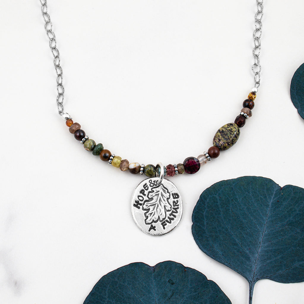 Acorn and Oak Necklace